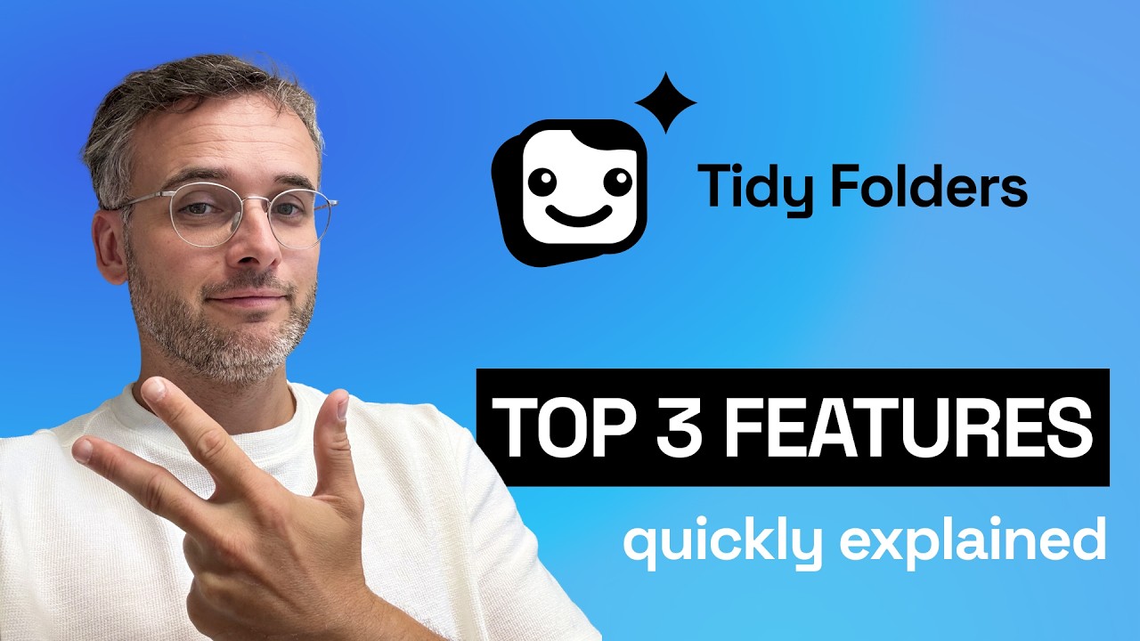 Video thumbnail: the top 3 features of Tidy, the extension behind real DeepSeek folders, quickly explained
